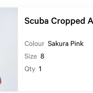Scuba Cropped Anorak Top in Sakura Pink